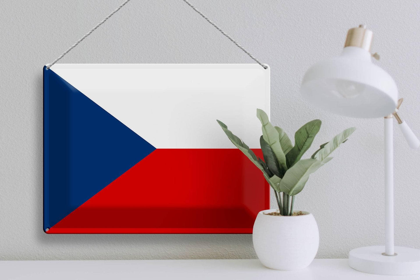 Czech Republic Flag Decorative Tin Sign