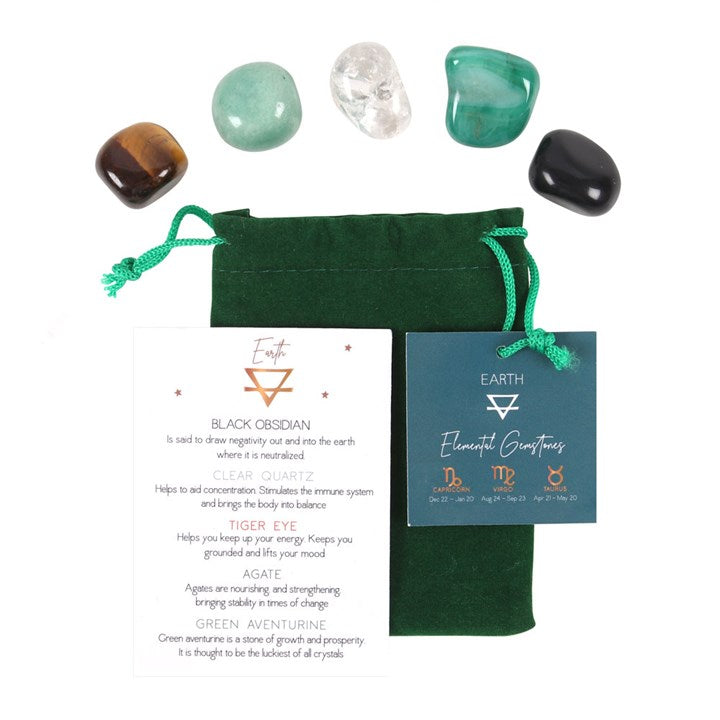 Earth Element Tumble Gemstone Crystal Set