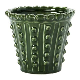 Stoneware Hobnail Planter