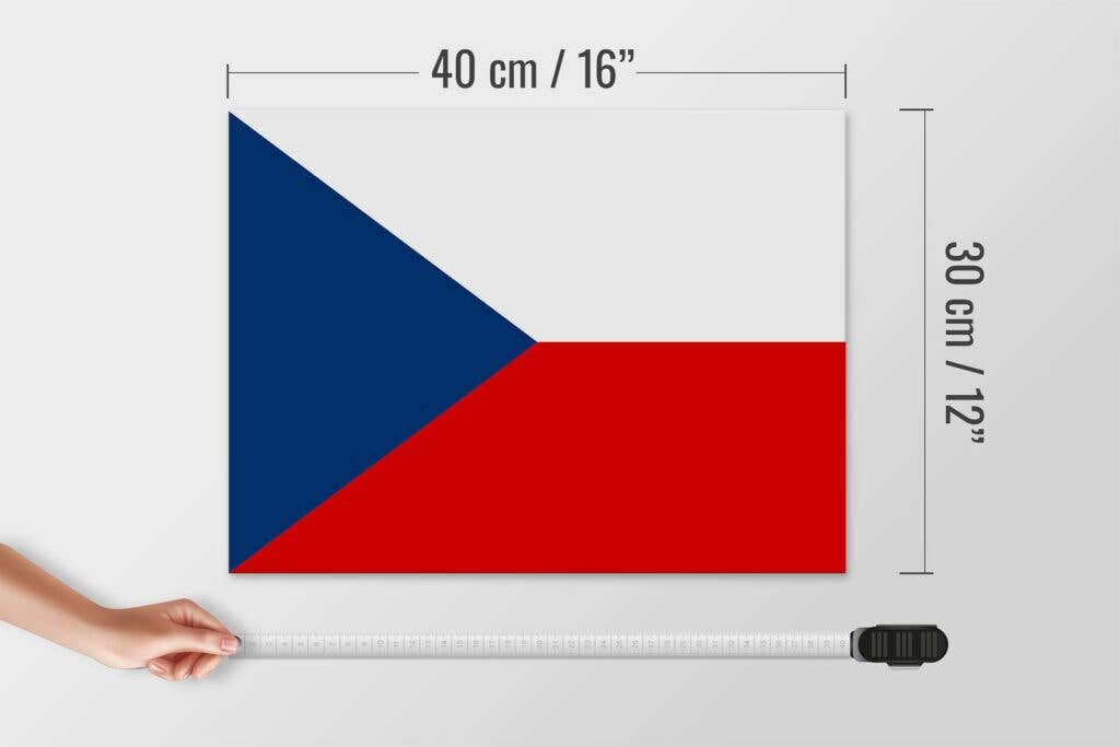 Czech Republic Flag Wooden Sign