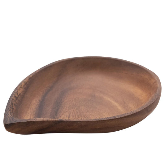 Acacia Wood Teardrop Shaped Dish