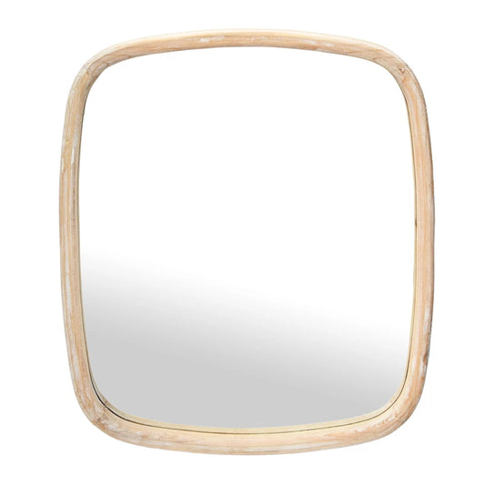 Fir Wood Framed Wall Mirror