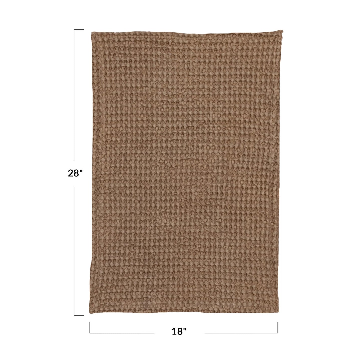 Stonewashed Cotton Waffle Weave Tea Towel