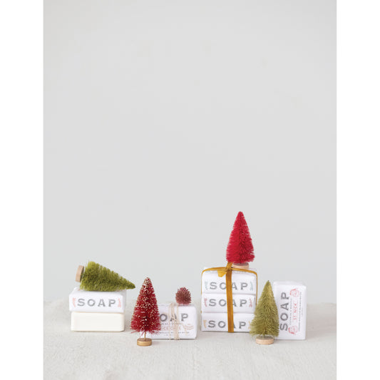 Christmas Tree Scented Olive Oil and Shea Butter Milled Bar Soap