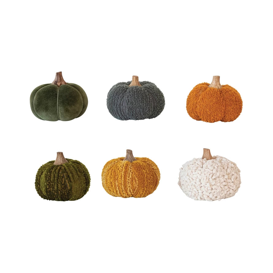 Cotton Blend Bouclé/Velvet Pumpkin