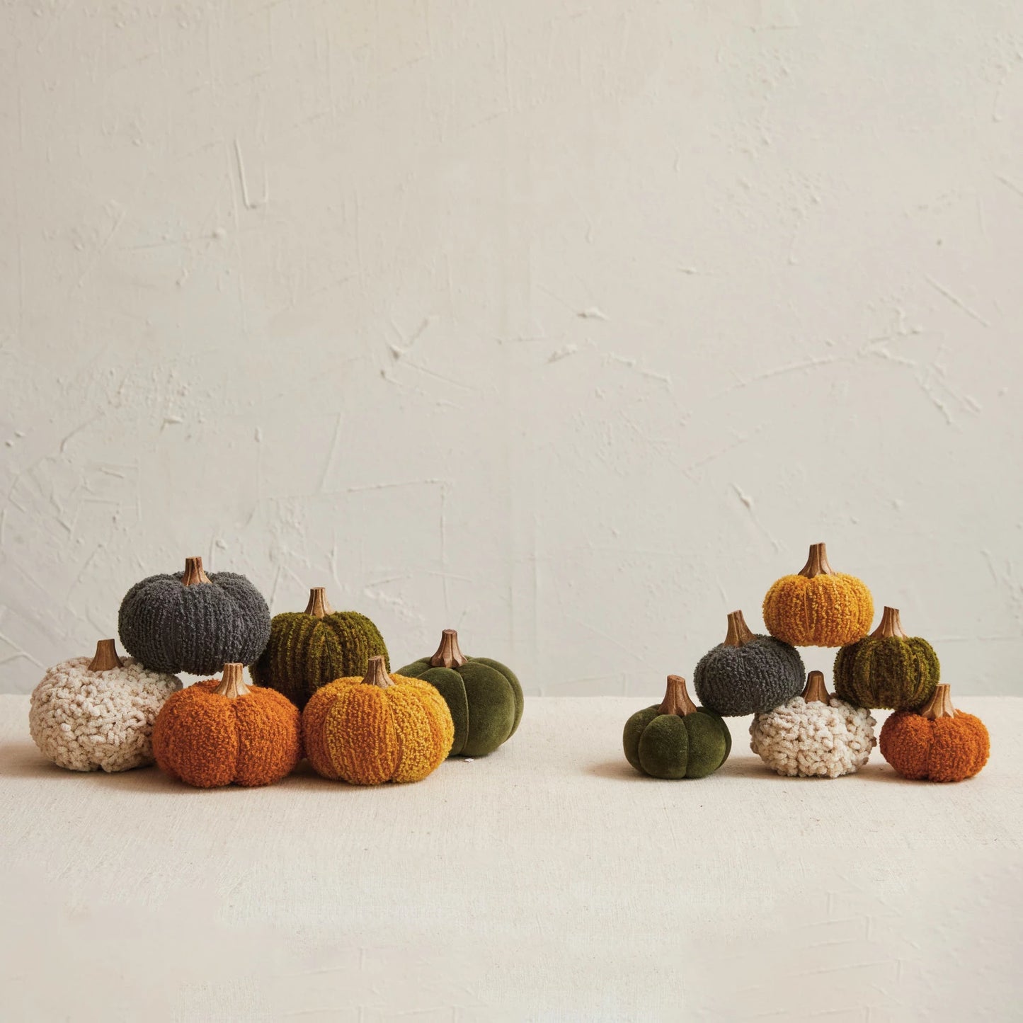 Cotton Blend Bouclé/Velvet Pumpkin