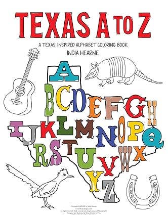 Texas A to Z Coloring Book