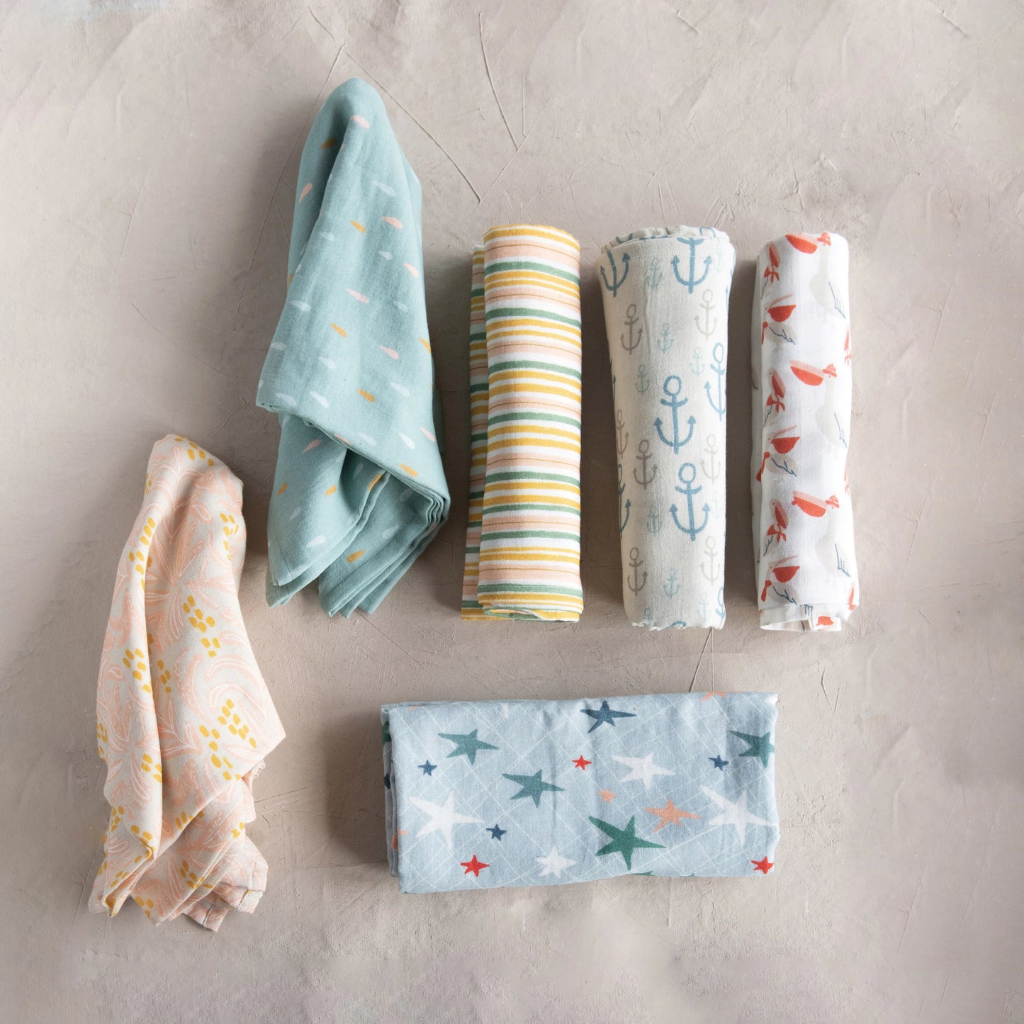 Cotton Printed Baby Swaddle Blanket