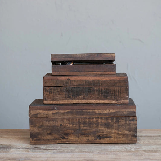 Large Reclaimed Wood Box