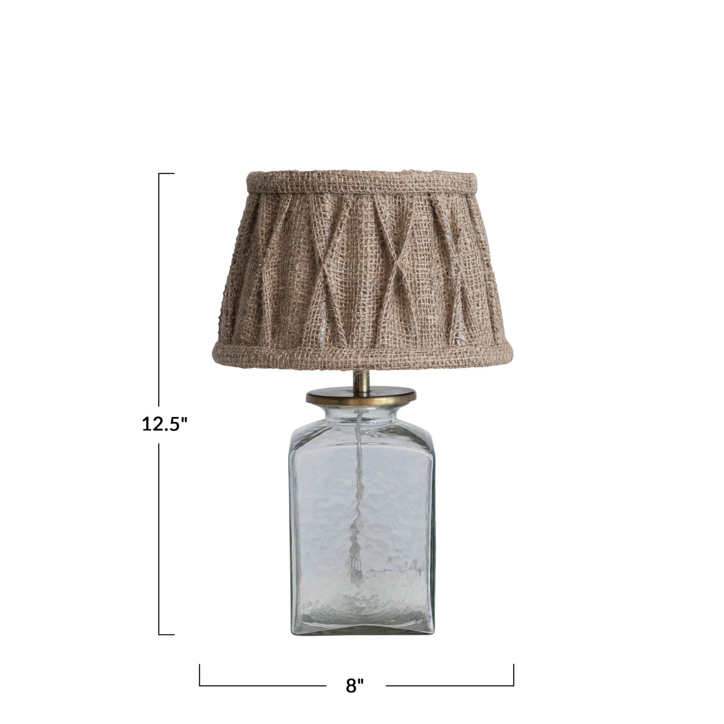 Glass & Metal Table Lamp