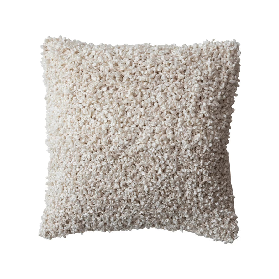 Woven Cotton Bouclé Pillow