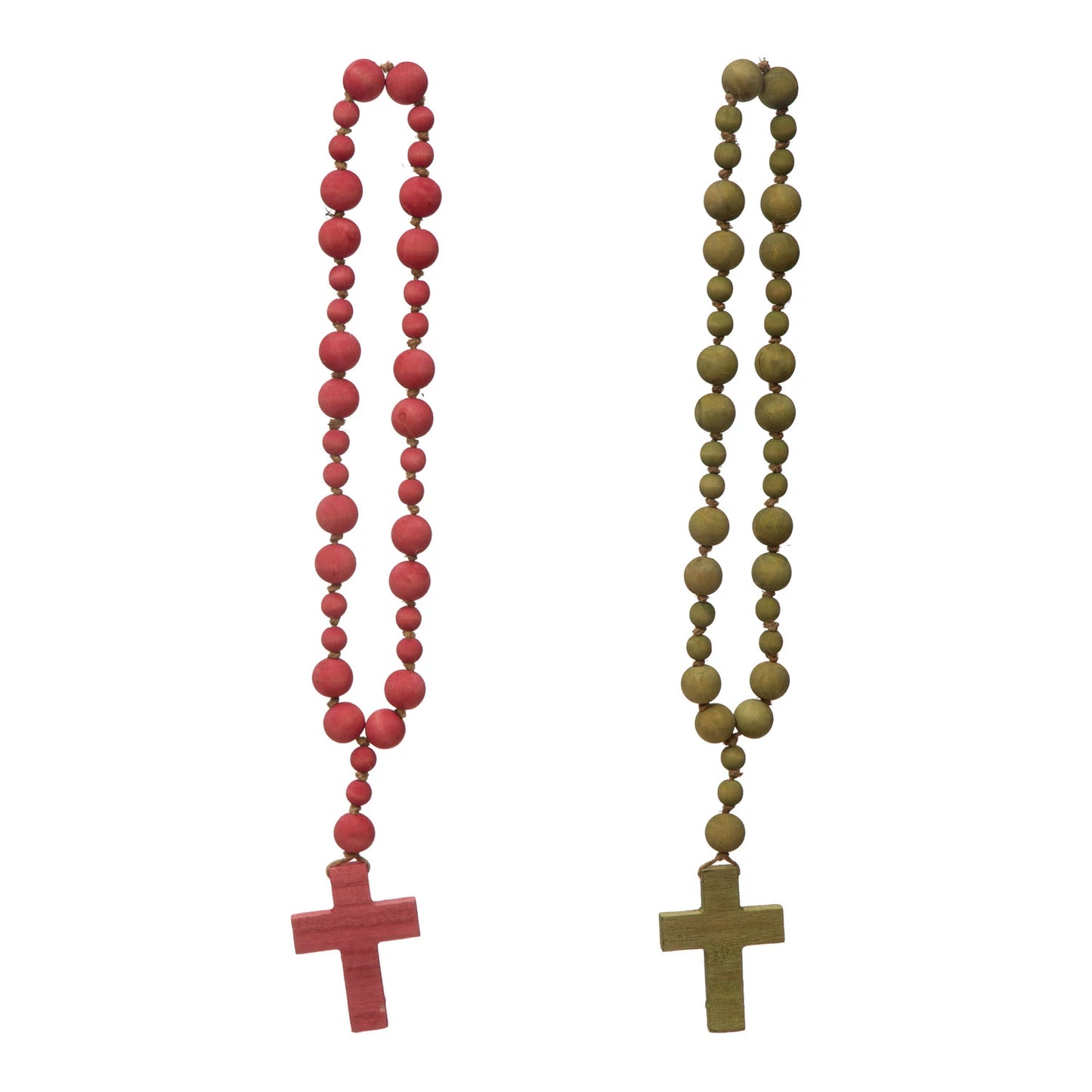 Wood Bead Rosary