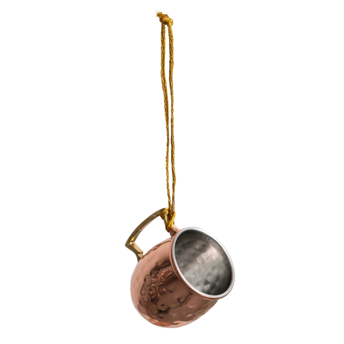 Hammered Stainless Steel Mule Mug Ornament