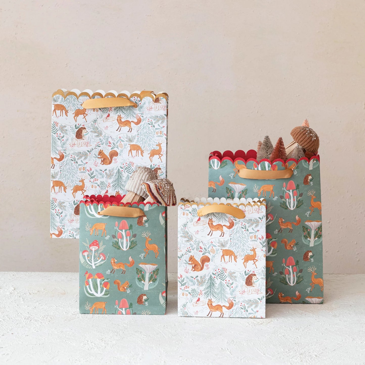 Printed Recycled Paper Gift Bags