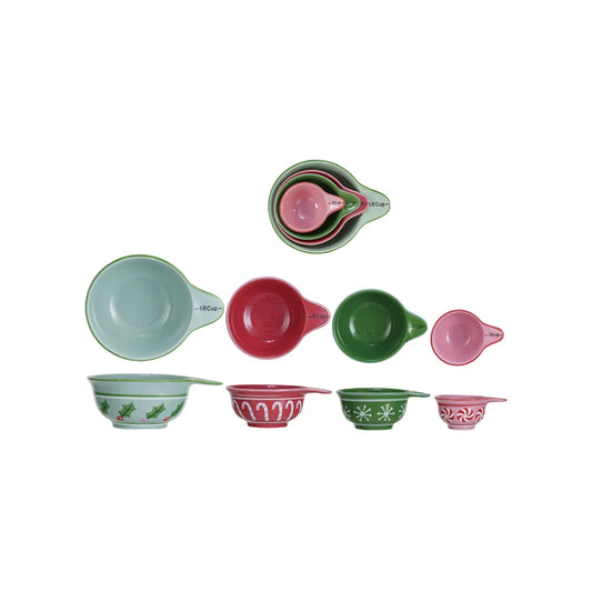 Christmas Stoneware Measuring Cups