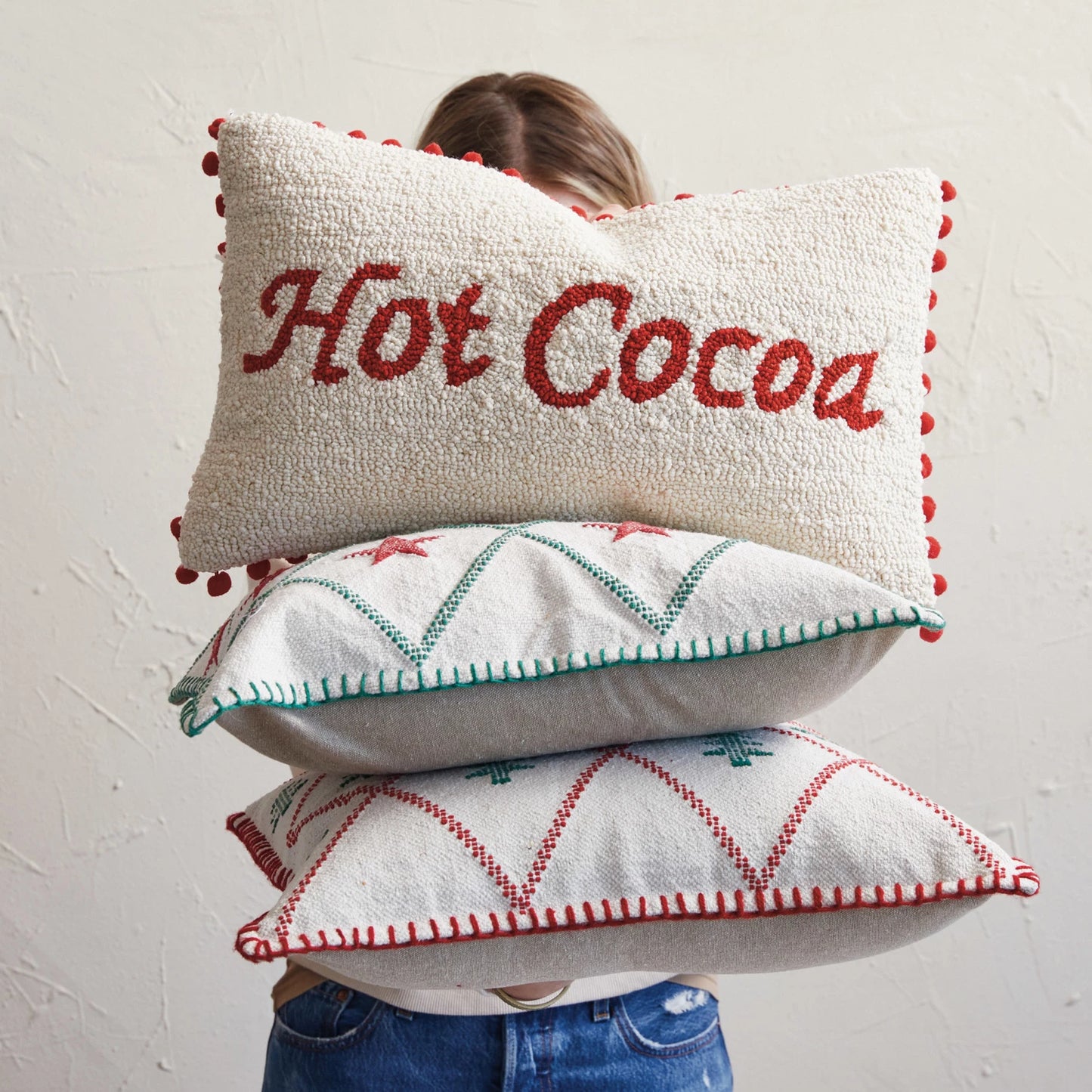 "Hot Cocoa" Lumbar Pillow