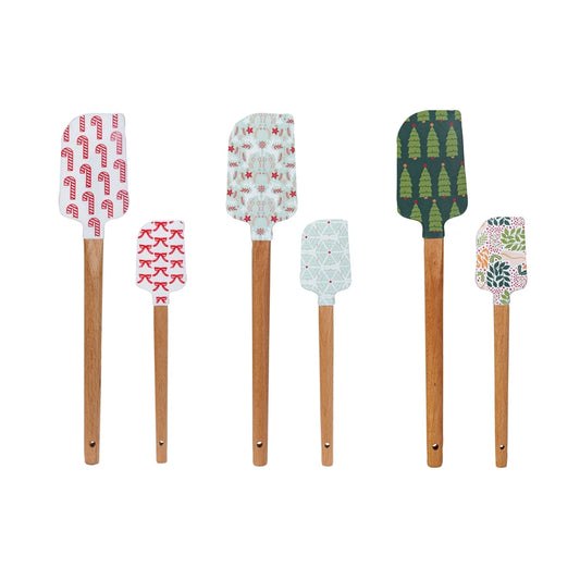 Spatulas w/ Holiday Pattern, 6 Styles